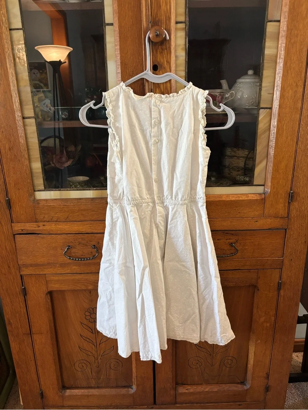 Well Dressed Wolf White Sleeveless Eyelet Dress